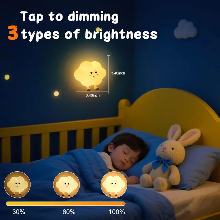 Veilleuse nuage murale en Silicone - CloudyLight