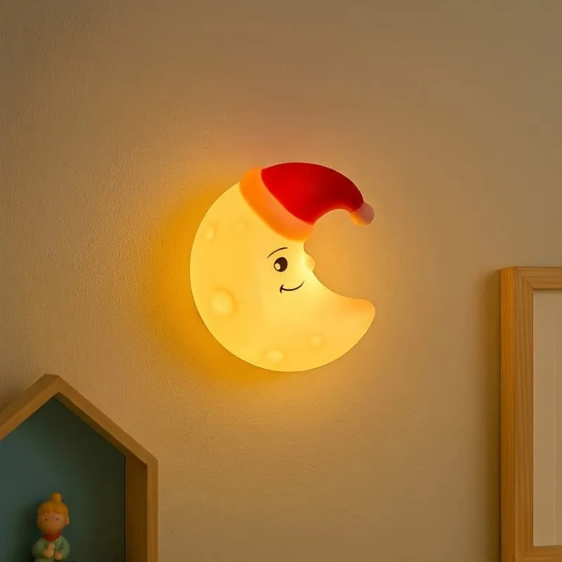 Veilleuse murale lune en silicone - MoonyLight