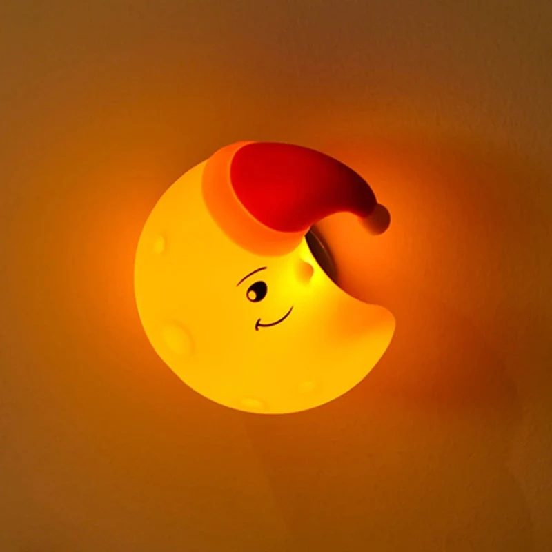 Veilleuse murale lune en silicone - MoonyLight
