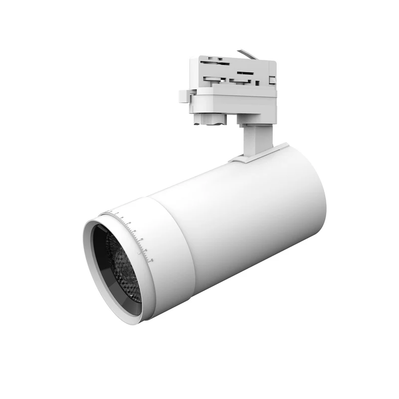 ZOOM LED-Stromschienenstrahler weiß – Zoomoptik 10°–60°