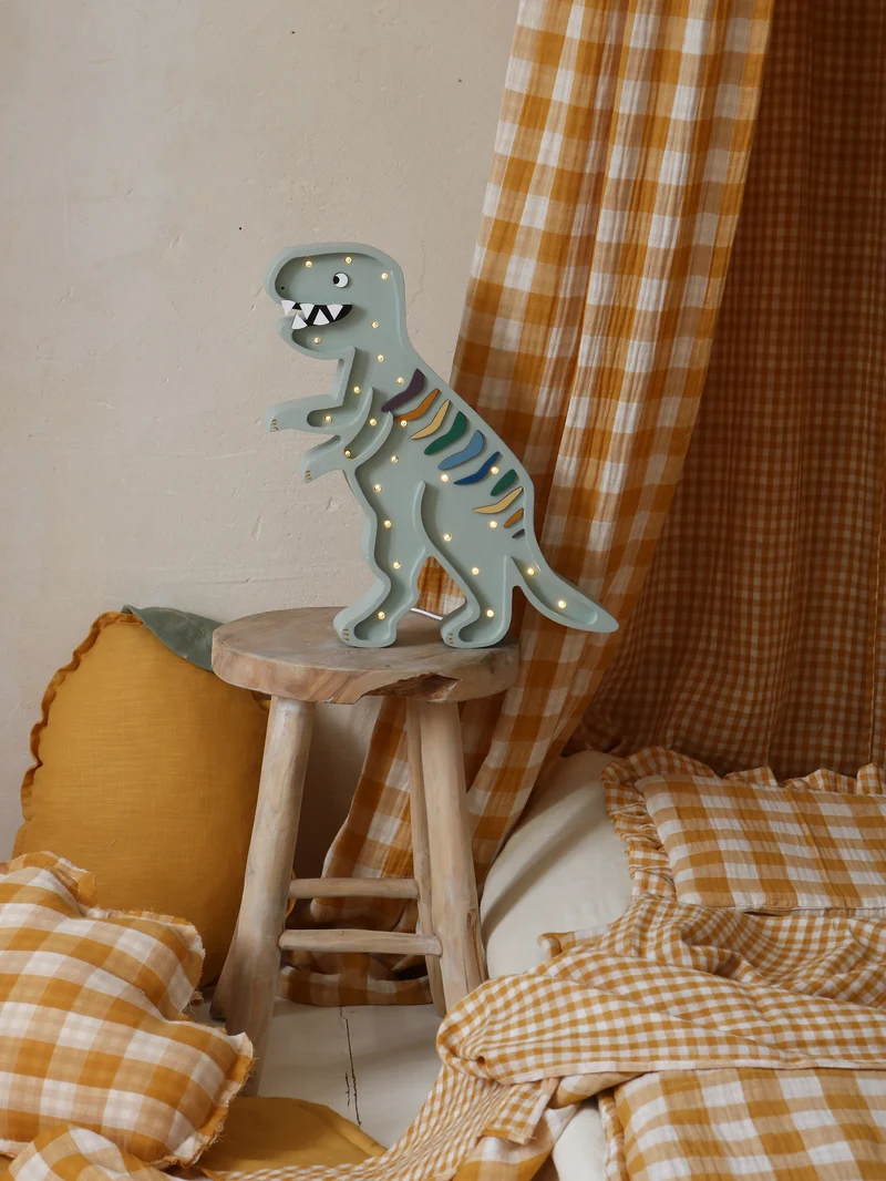 Little Lights Dino T.Rex Night Light | Khaki Pastel