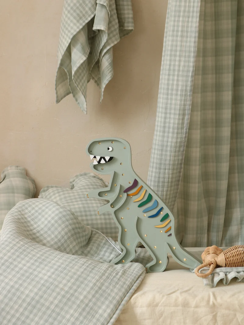 Little Lights Dino T.Rex Night Light | Khaki Pastel
