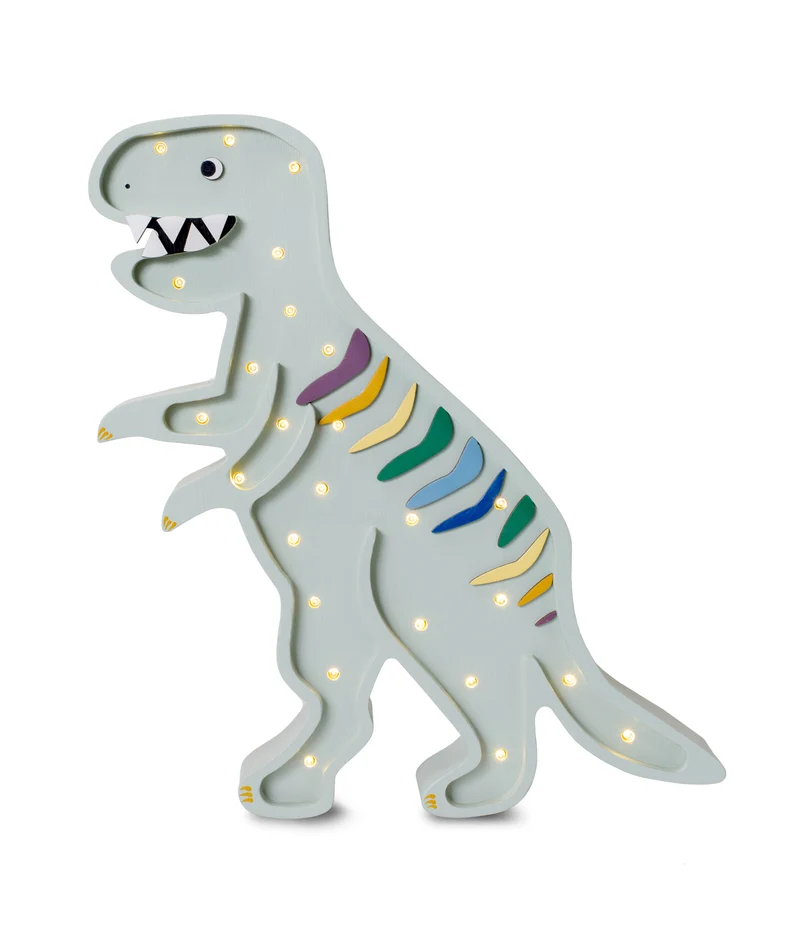 Little Lights Dino T.Rex Night Light | Khaki Pastel
