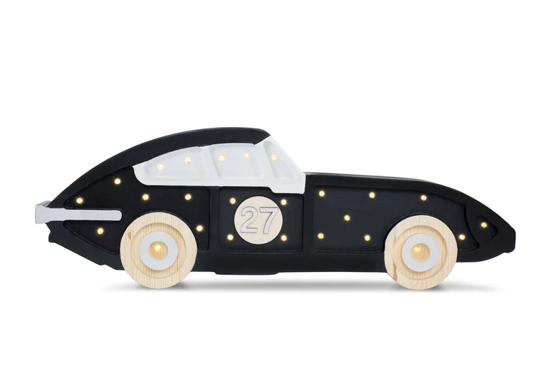 Little Lights Race Car Night Light | Black