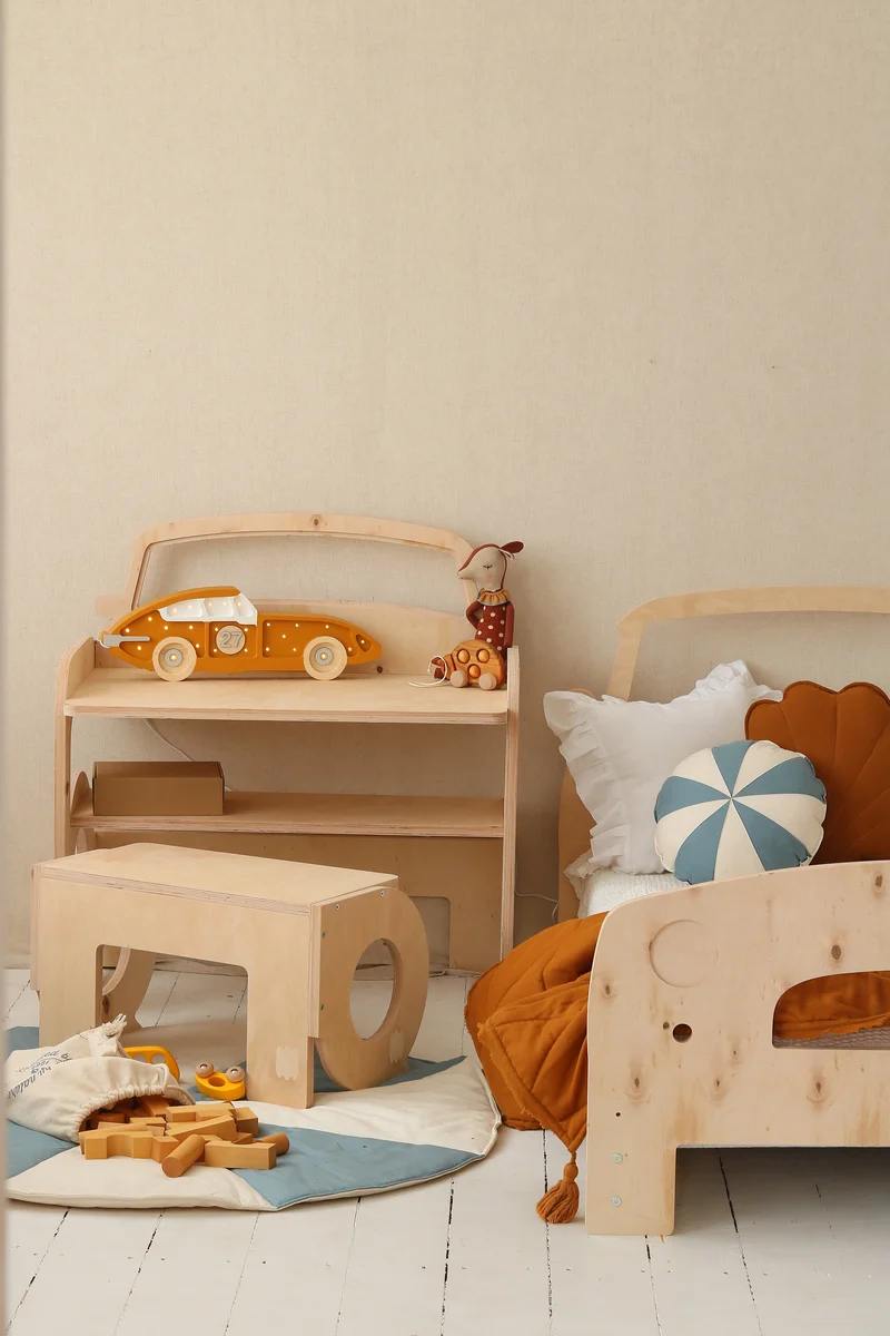 Little Lights Race Car Night Light | Mustard