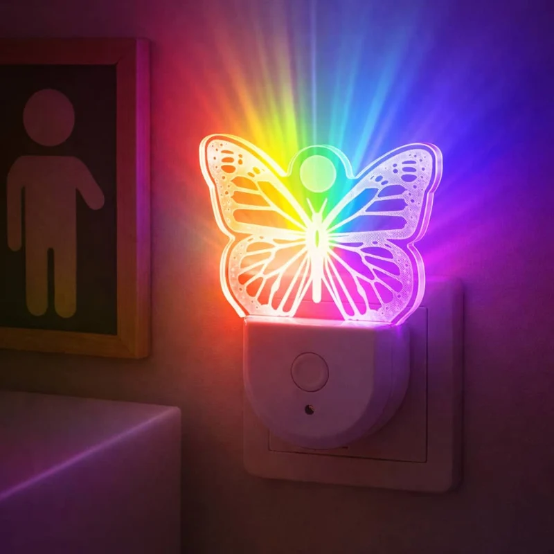 Veilleuse multicolore sur prise - RainbowLight