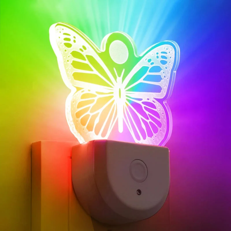 Veilleuse multicolore sur prise - RainbowLight