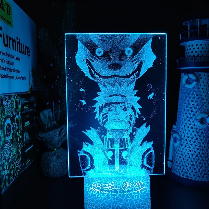 Naruto Uzumaki Kurama 3D Lampe