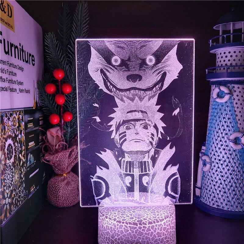 Naruto Uzumaki Kurama 3D Lampe