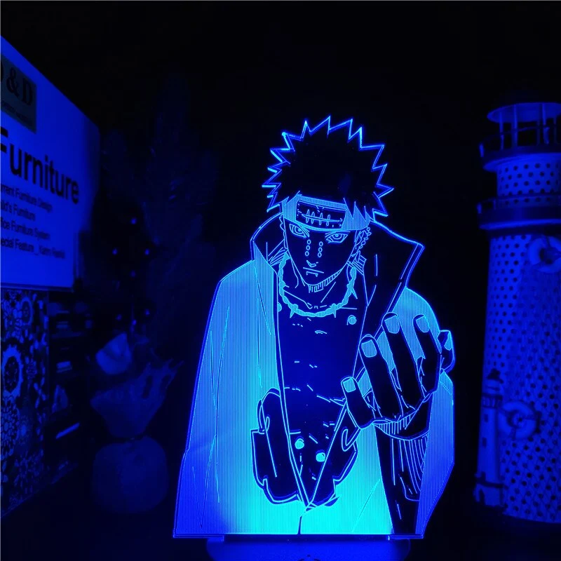 Naruto Pain Akatsuke Nachtlampe Deko Licht mit 3D Effekt