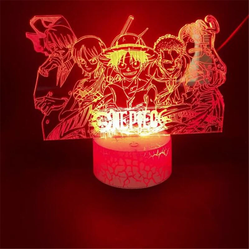 One Piece 3D Nacht Licht Zoro Luffy Nami Sanji