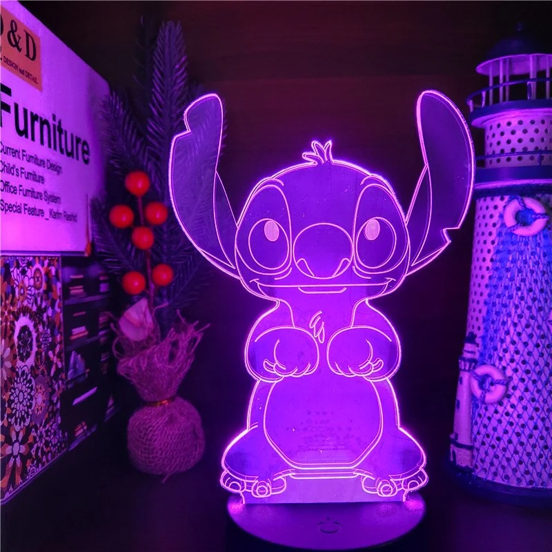 Stitch 3D Nachlicht mit Farbwechsel