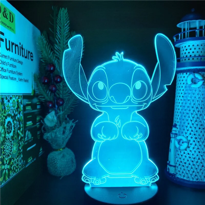 Stitch 3D Nachlicht mit Farbwechsel