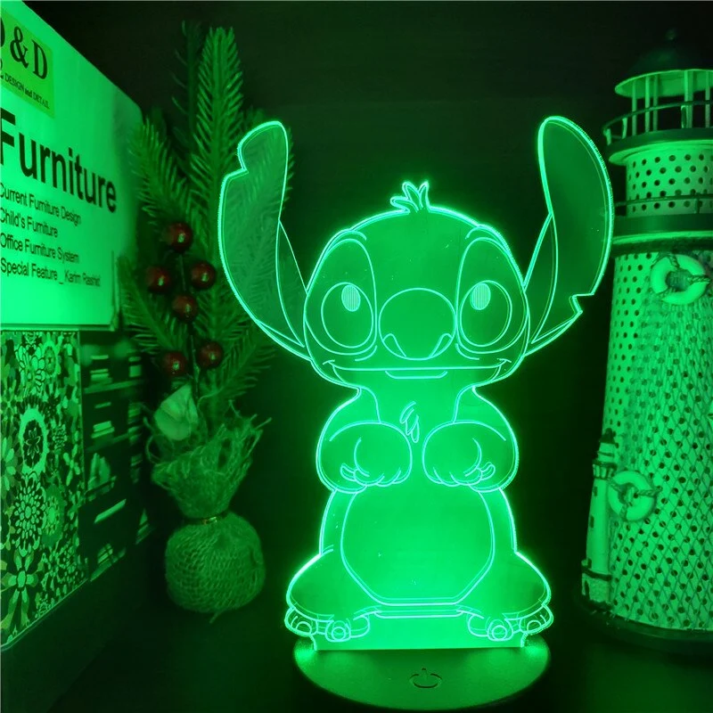 Stitch 3D Nachlicht mit Farbwechsel