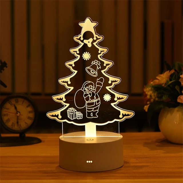 Wundervolle Deko Lampe mit Weihnacht Motiven