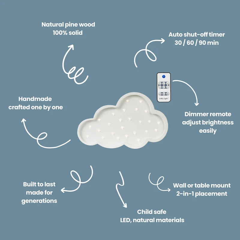 Little Lights Cloud Night Light | White
