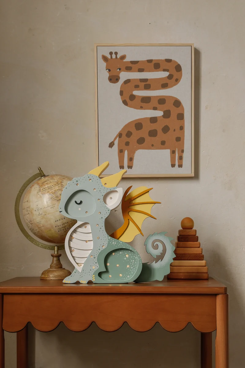 Little Lights Dragon Night Light | Hunter Green
