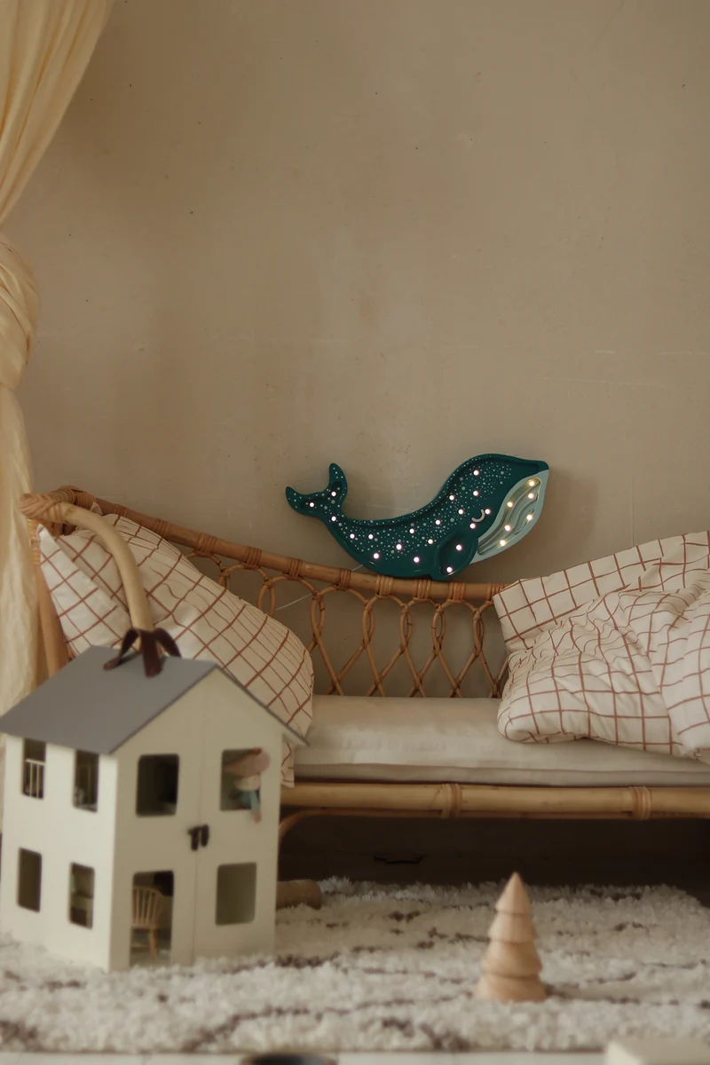 Little Lights Whale Night Light | Galaxy Teal