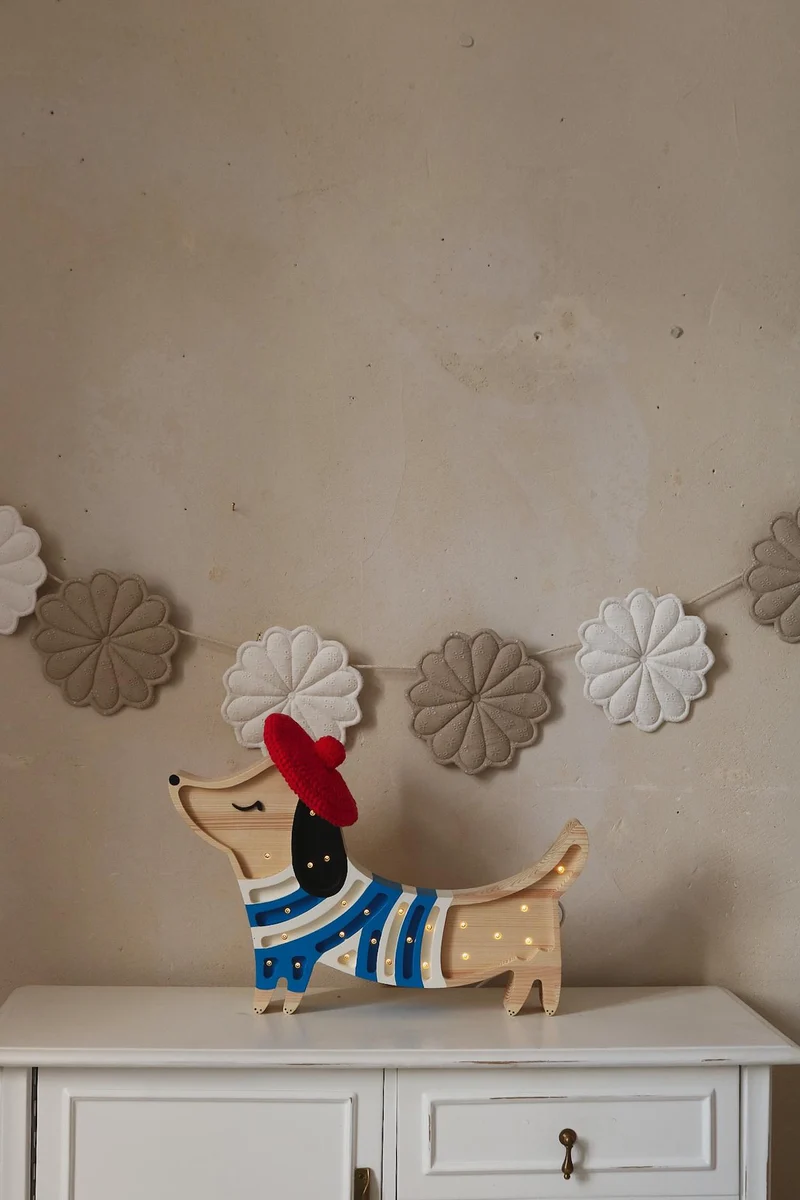 Little Lights Puppy Dachshund Night Light | French style