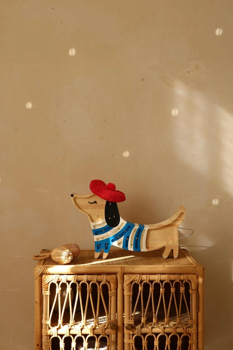Little Lights Puppy Dachshund Night Light | French style