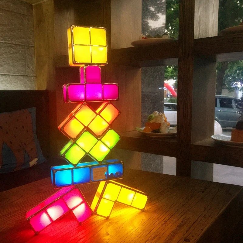 Veilleuse Tetris tangram