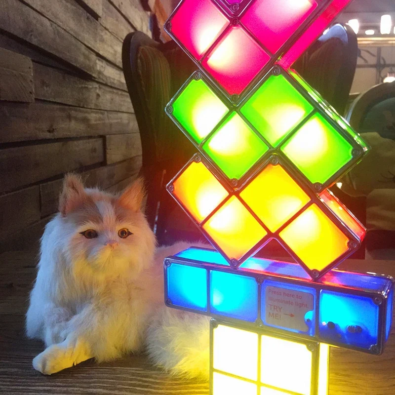 Veilleuse Tetris tangram