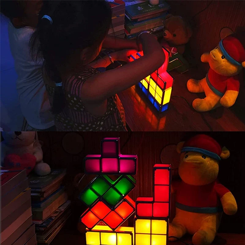 Veilleuse Tetris tangram