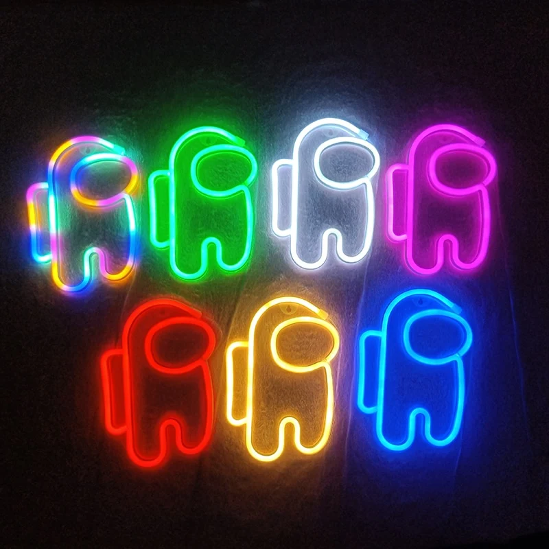 Among us Neon Wand Lampe Licht