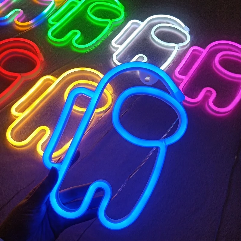 Among us Neon Wand Lampe Licht