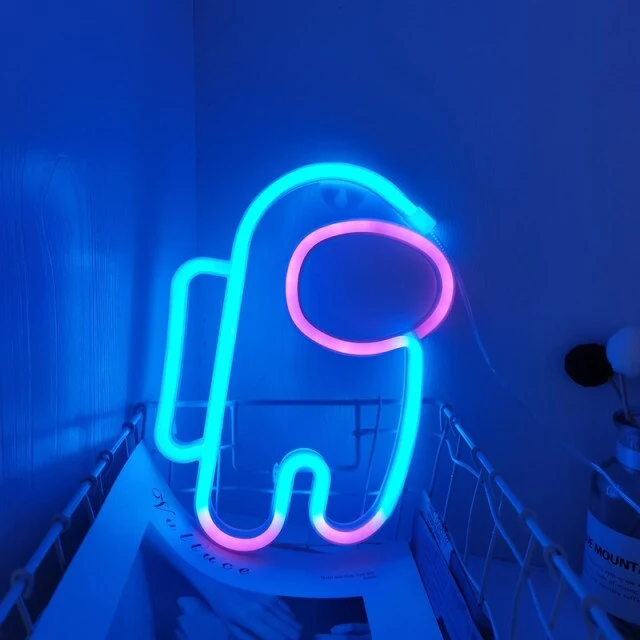 Among us Neon Wand Lampe Licht