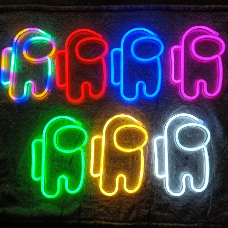 Among us Neon Wand Lampe Licht