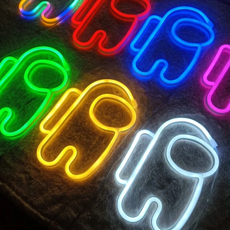 Among us Neon Wand Lampe Licht