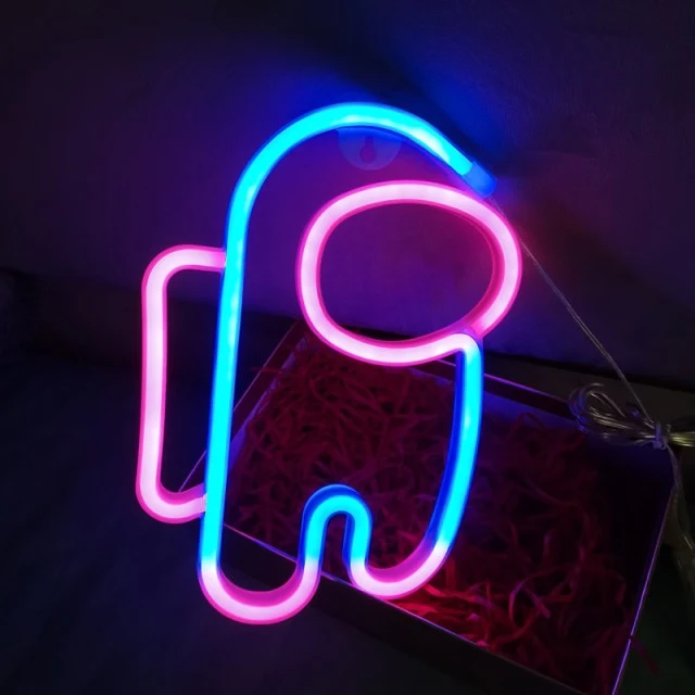 Among us Neon Wand Lampe Licht