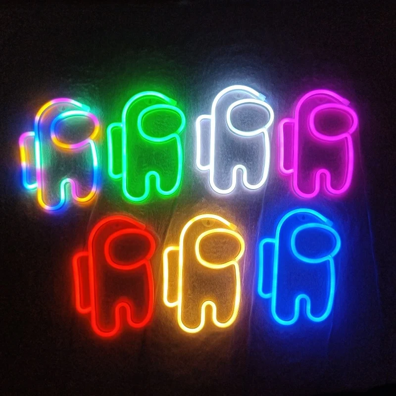 Among us Neon Wand Lampe Licht