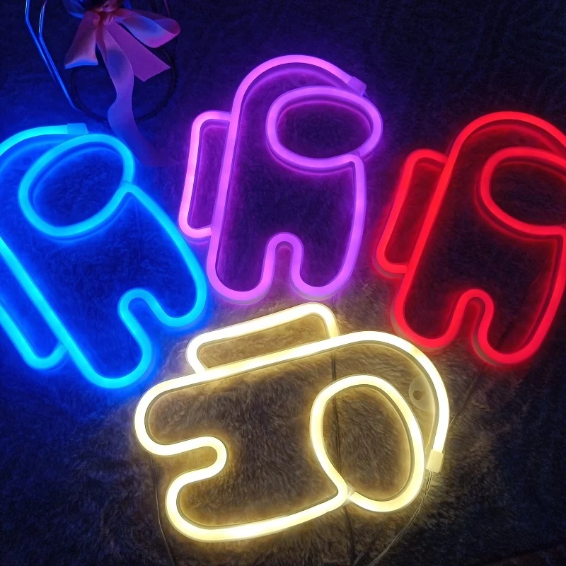 Among us Neon Wand Lampe Licht
