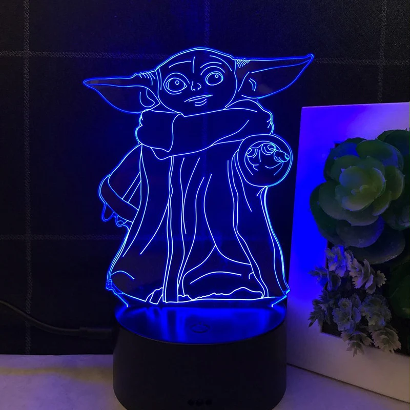 Star Wars Yoda Nacht Lampe Deko Licht