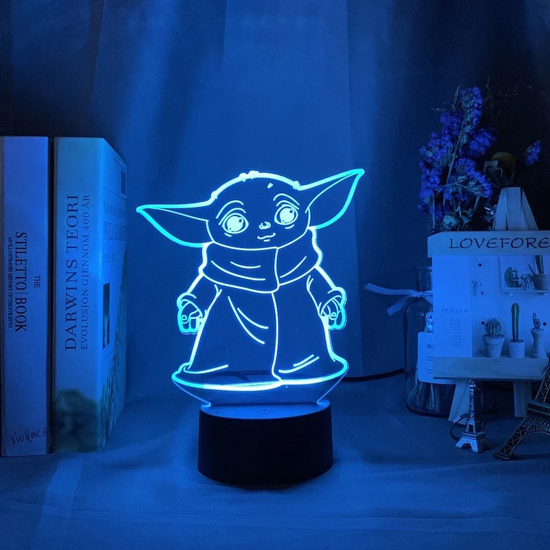 Star Wars Yoda Nacht Lampe Deko Licht