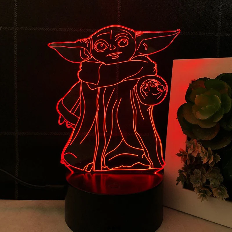 Star Wars Yoda Nacht Lampe Deko Licht
