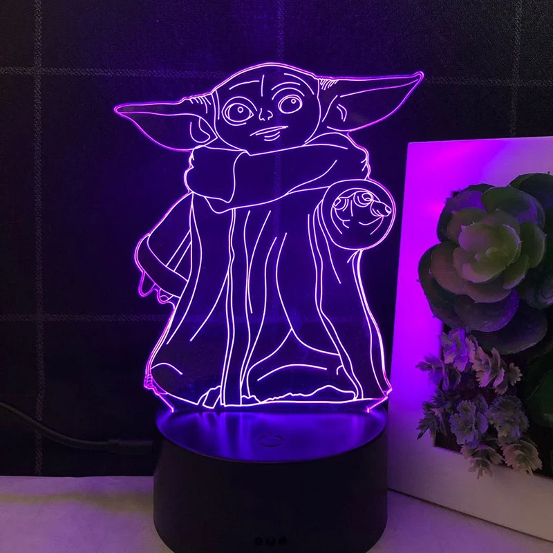 Star Wars Yoda Nacht Lampe Deko Licht