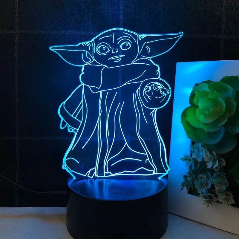 Star Wars Yoda Nacht Lampe Deko Licht