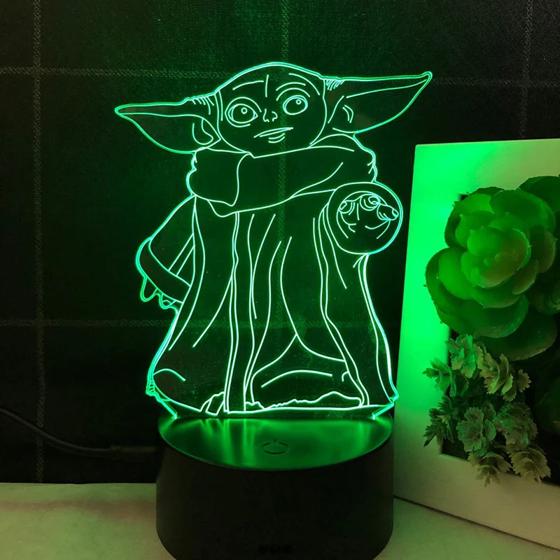 Star Wars Yoda Nacht Lampe Deko Licht