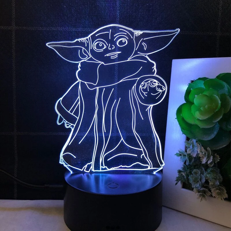 Star Wars Yoda Nacht Lampe Deko Licht
