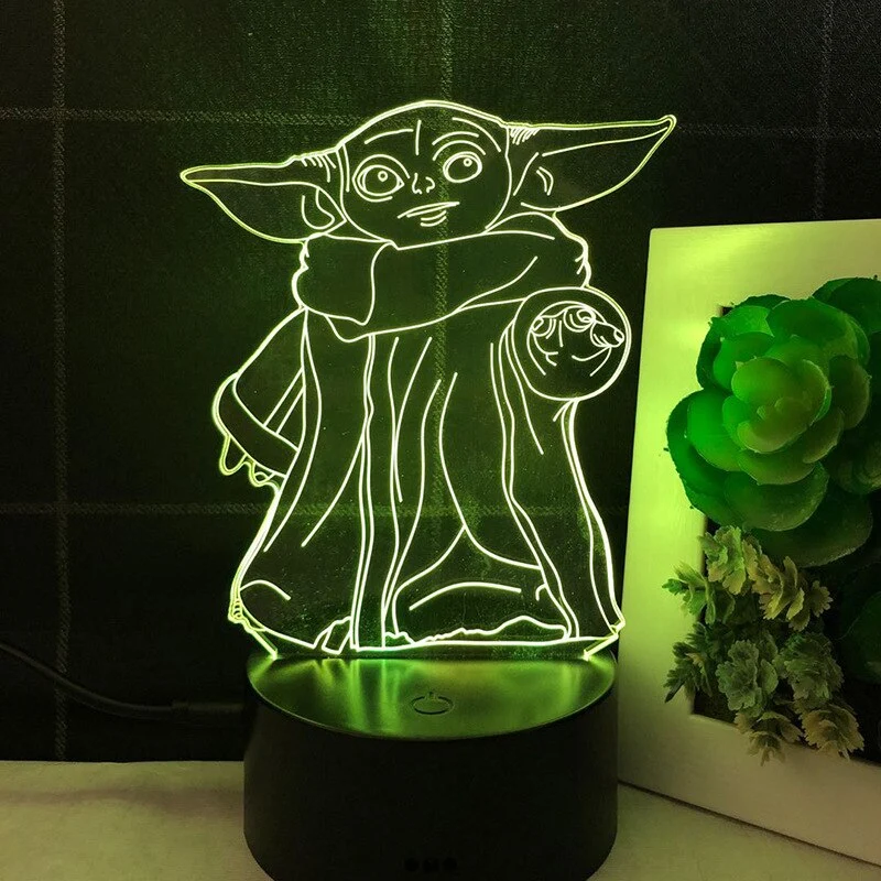 Star Wars Yoda Nacht Lampe Deko Licht