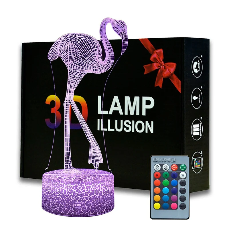 Nachtlicht mit Flamingo Motiv
