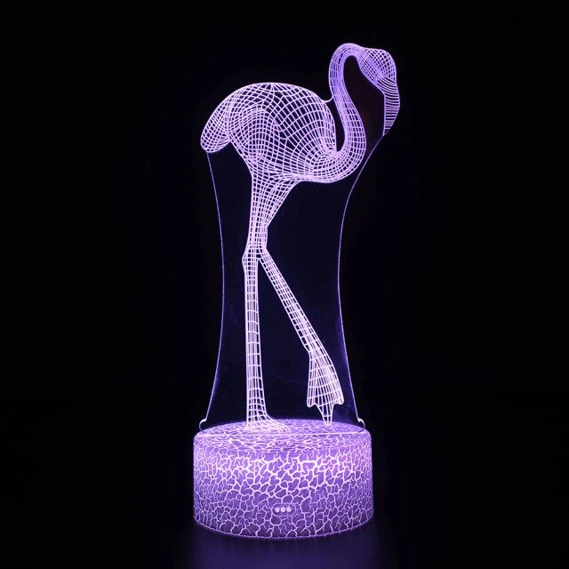 Nachtlicht mit Flamingo Motiv