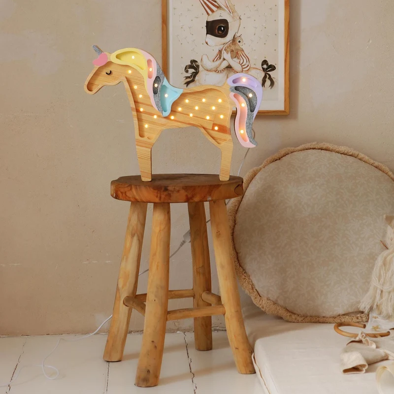 Little Lights Unicorn Night Light | Wood