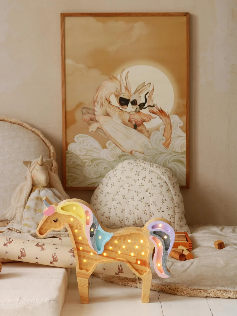 Little Lights Unicorn Night Light | Wood