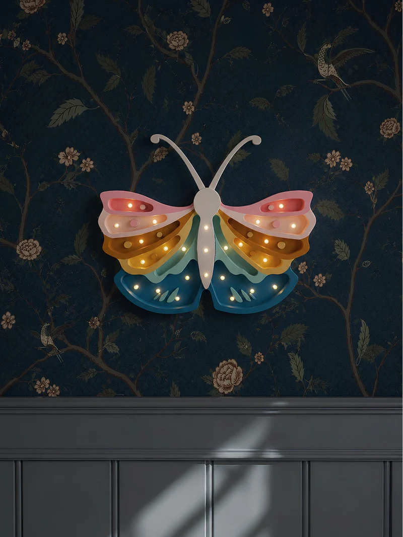 Little Lights Butterfly Night Light | Retro Rainbow