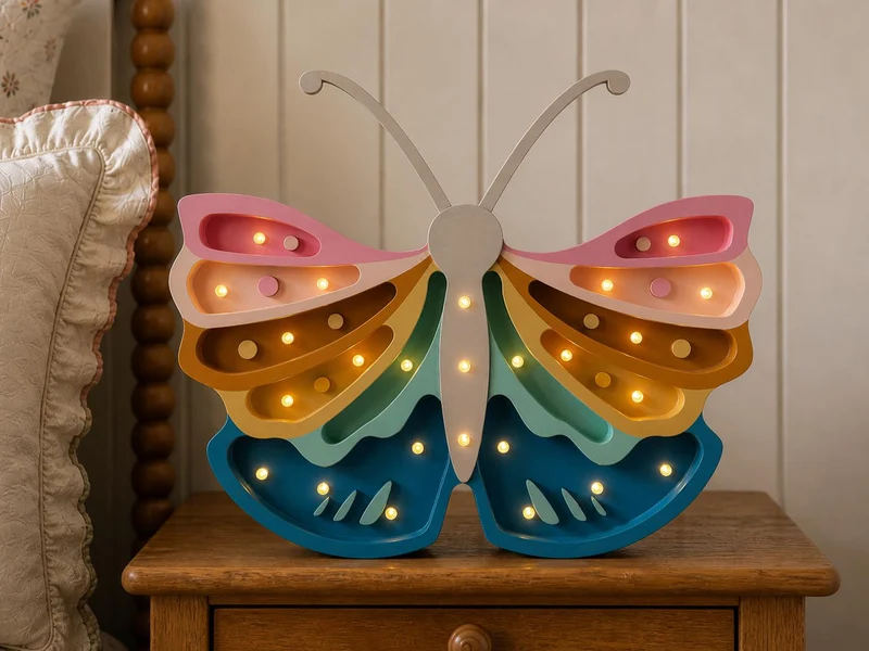 Little Lights Butterfly Night Light | Retro Rainbow
