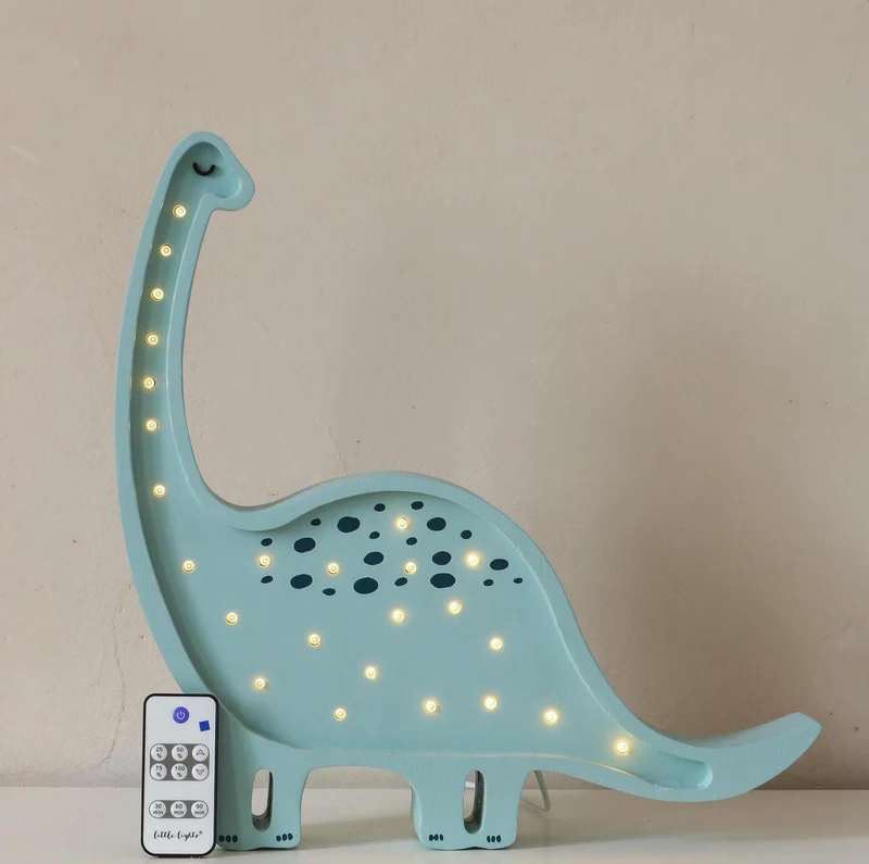 Little Lights Dino Diplodocus Night Light | Prehistoric Blue